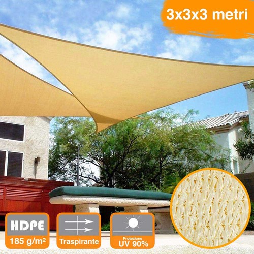 Vela telo parasole 3x3mt - 3x3mt, tenda